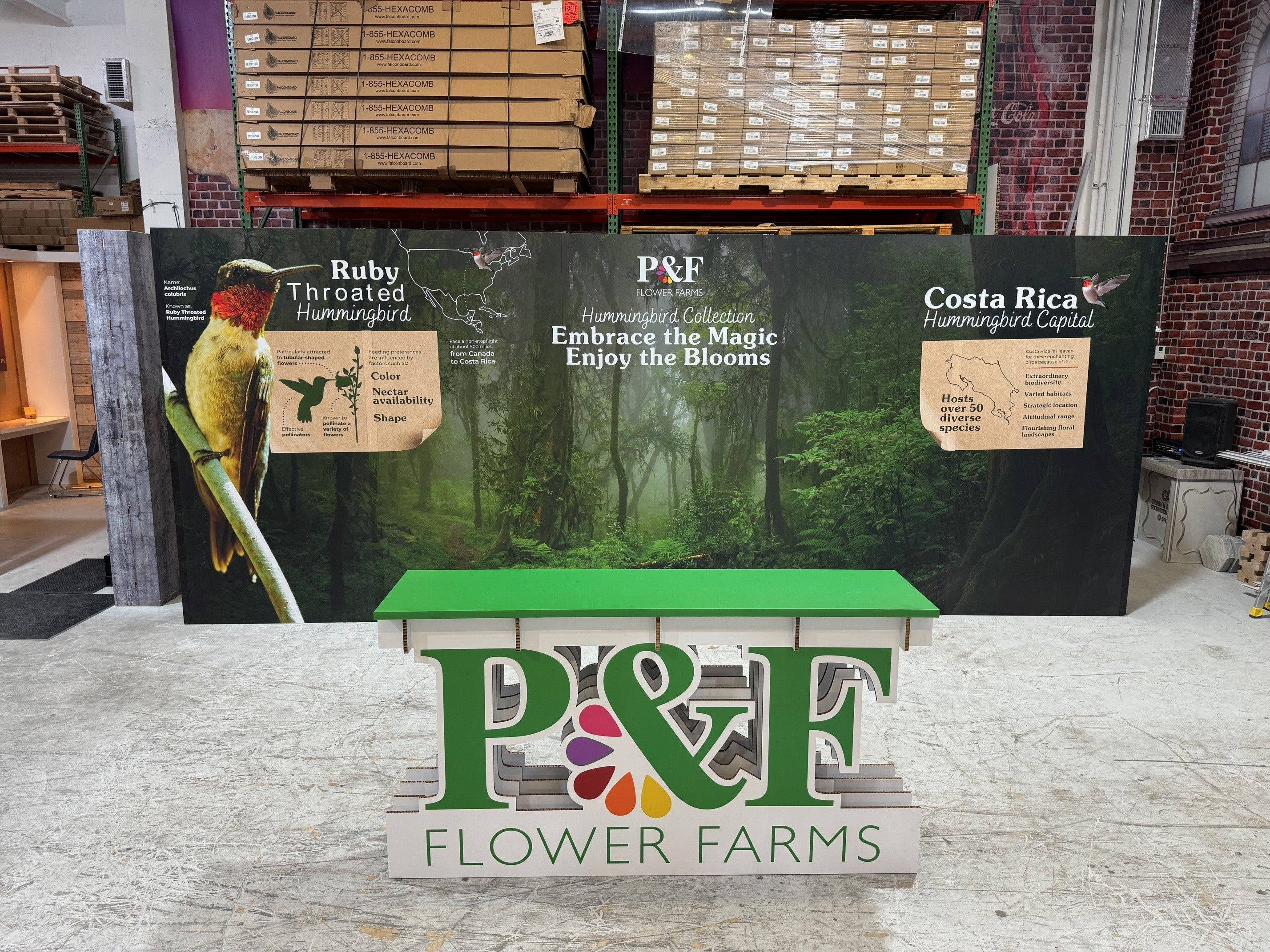 P&F FLOWER FARMS - TRADE SHOW BOOTH